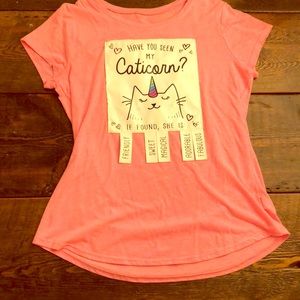 Justice caticorn top